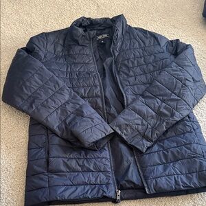 Lands' End Boys Quilted Puffer Jacket - Navy